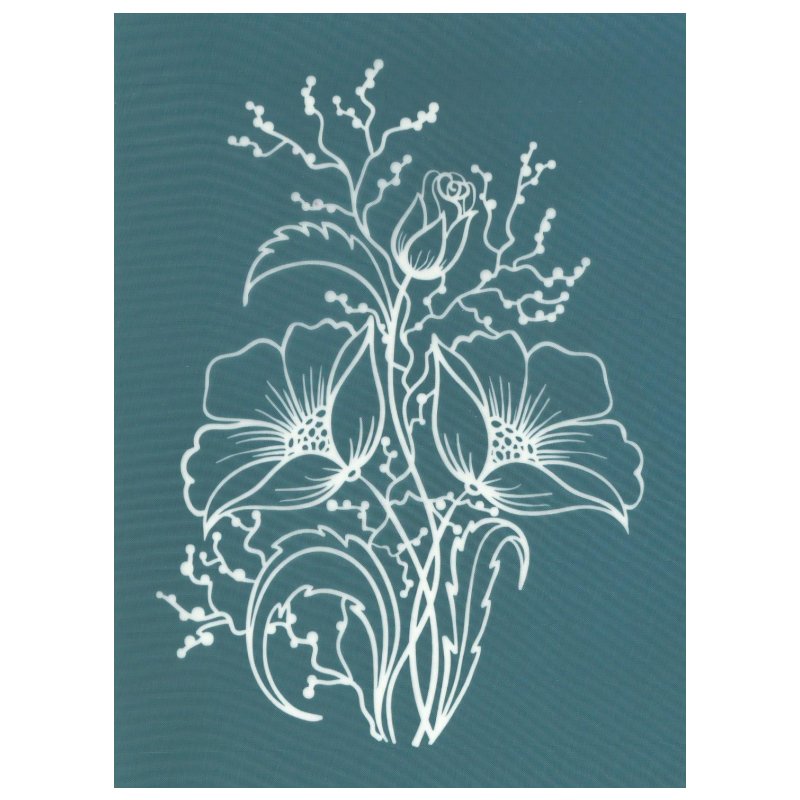 Small different screen printing stencils Floral
