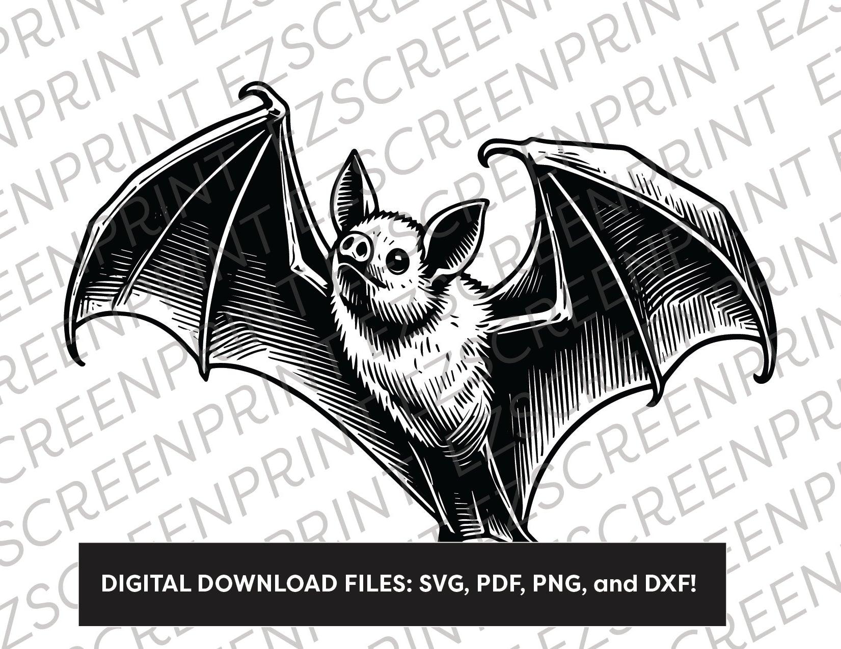 Flying Fruit Bat, Various Sizes + Digital Download