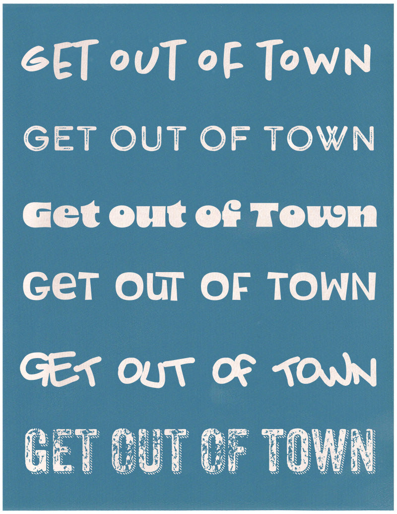 Get Out of Town Phrase Pack, Various Sizes + Digital Download