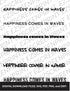 Happiness Comes in Waves Phrase Pack, Various Sizes + Digital Download