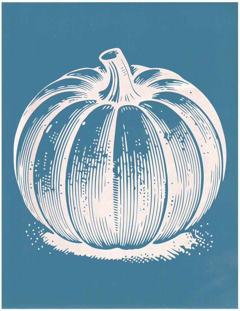 Lithograph Pumpkin, Various Sizes + Digital Download