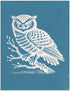 Lithograph Owl, Various Sizes + Digital Download