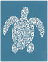 Patterned Sea Turtle, Various Sizes + Digital Download