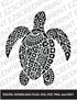 Patterned Sea Turtle, Various Sizes + Digital Download