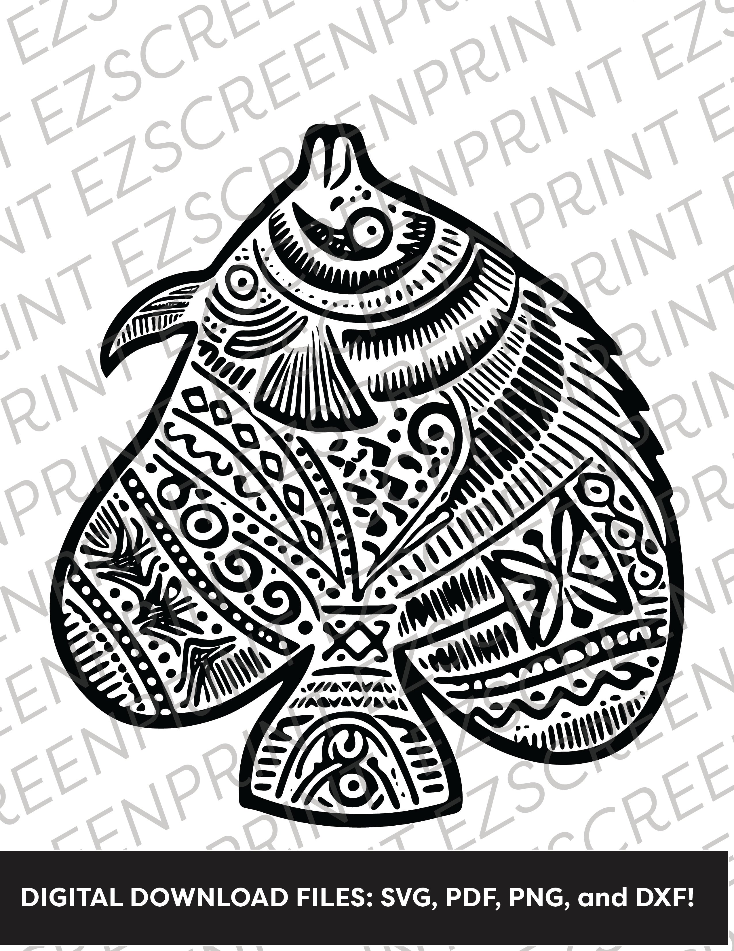 Patterned Tropical Fish, Various Sizes + Digital Download