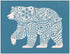 Winter Pattern Polar Bear, Various Sizes + Digital Download