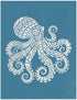 Patterned Octopus, Various Sizes + Digital Download